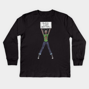 Black Lives Matter Kids Long Sleeve T-Shirt